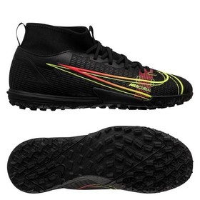 Детские сороконожки Nike Mercurial Superfly 8 Academy TF Black/Cyber Yellow/Off Noir #grai.com.ua