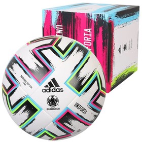 Футбольный мяч adidas Uniforia EURO 2020 League Box White/Black/Signal Green/Bright Cyan #grai.com.ua