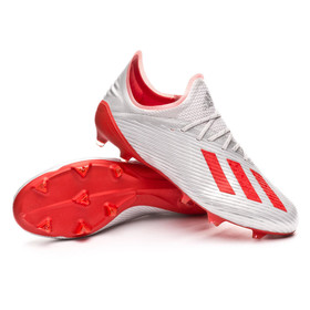 Бутсы adidas X 19.1 FG/AG Silver/Red #grai.com.ua