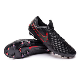 Бутсы Nike Tiempo Legend VIII Elite FG Black/Dark Smoke Grey/Red #grai.com.ua
