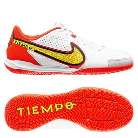 Футзалки Nike Tiempo Legend 9 Academy IC White/Volt/Bright Crimson #grai.com.ua