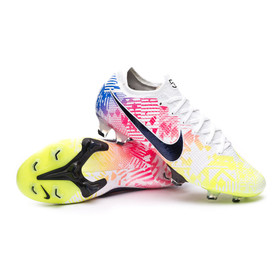 Бутсы Nike Mercurial Vapor XIII Elite Neymar Jr FG White/Black/Racer Blue/Volt/White #grai.com.ua