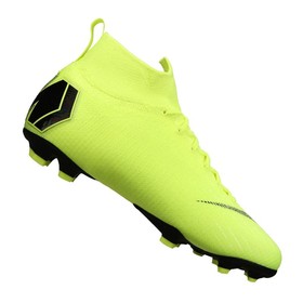 Детские бутсы Nike Mercurial Superfly VI Elite FG Light green/Black #grai.com.ua