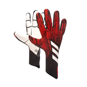 Вратарские перчатки adidas Predator 20 Pro Black/Red #grai.com.ua