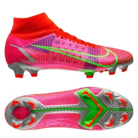 Бутсы Nike Mercurial Superfly 8 Pro FG Bright Crimson/Metallic Silver #grai.com.ua