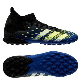 Детские сороконожки Adidas Predator Freak.3 TF Core Black/Footwear White/Solar Yellow #grai.com.ua