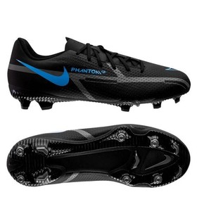 Детские бутсы Nike Phantom GT 2 Academy FG Black/Iron Grey/University Blue #grai.com.ua