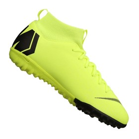 Детские сороконожки Nike Mercurial Superfly VI Academy TF Light Green/Black #grai.com.ua