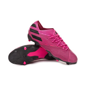 Детские бутсы adidas Nemeziz 19.1 FG/AG Pink/Black #grai.com.ua