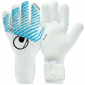 Воротарські рукавички Uhlsport Fangmaschine CyberTec Absolutgrip HN White/Cyber Blue/Black Воротарські рукавички Uhlsport Fangmaschine CyberTec Absolutgrip HN White/Cyber Blue/Black
