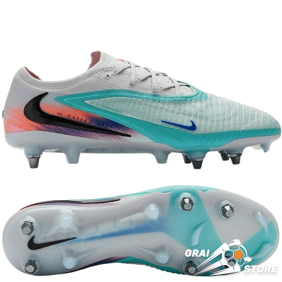 Бутси Nike Phantom 6 Elite Low United 002 SG PROMO White/Coral/Mint