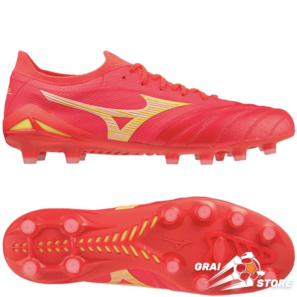 Бутси Mizuno Morelia Neo IV Beta Made in Japan FG Fiery Coral/White #grai.com.ua